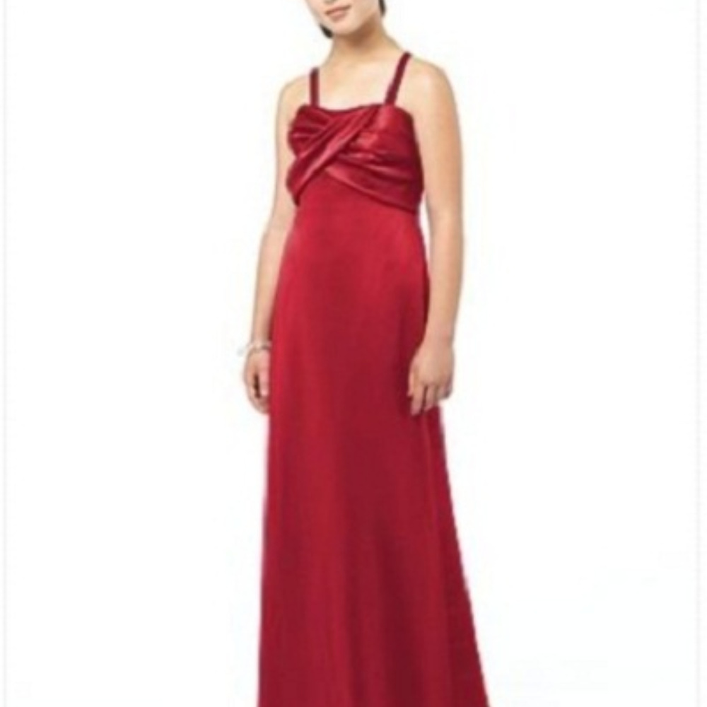 After Six 513...Full Length, Junior Bridesmaid Dress...Valentine...Size 6..NWT